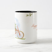 Tasse "Happy Oaster" mit einem Bild eines Hasen. (Mittel)