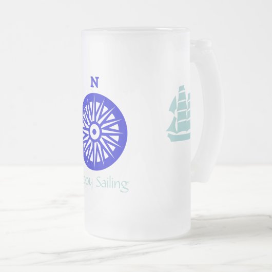 Tasse - Happy Sailing (VorderseiteRechts)