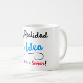 Tasse Haz Realität dein Idea Muster BLUE (VorderseiteRechts)