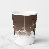 Tasse Heißes Getränk mit Schneebräse ID595 Pappbecher (Rechts)