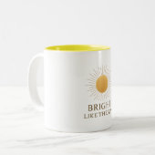 Tasse - Hell wie die Sonne (Vorderseite Links)