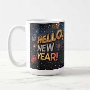 Tasse Hello New Year Tasse - Start 2025 mit Style.