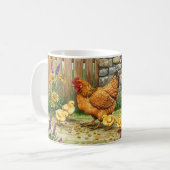 Tasse Hen und Chicks (Vorderseite Links)
