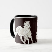 Tasse-Hengste auf der Flucht Tasse (Vorderseite Links)