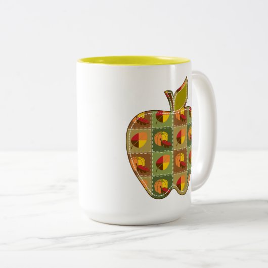 Tasse Herbst-Quilt (VorderseiteRechts)