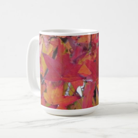 Tasse - Herbstlaub (Vorderseite Links)