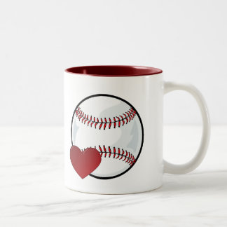 Tasse - Herz-Baseball-Mosaik