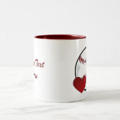 Tasse - Herz-Baseball-Mosaik (Mittel)