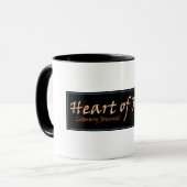 Tasse - Herz-Fleisch-Banner, 11 oder 15 oz. (Vorderseite Links)