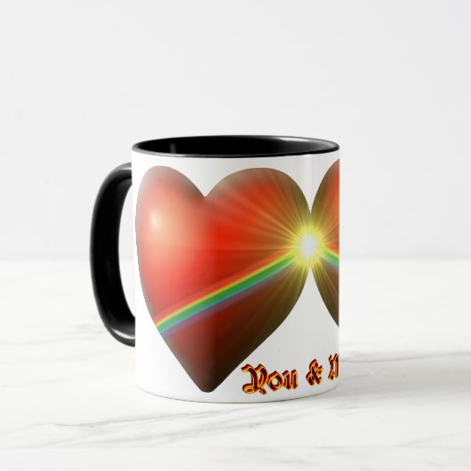 Tasse Herz mit Supernova Du&Ich (Vorderseite Links)