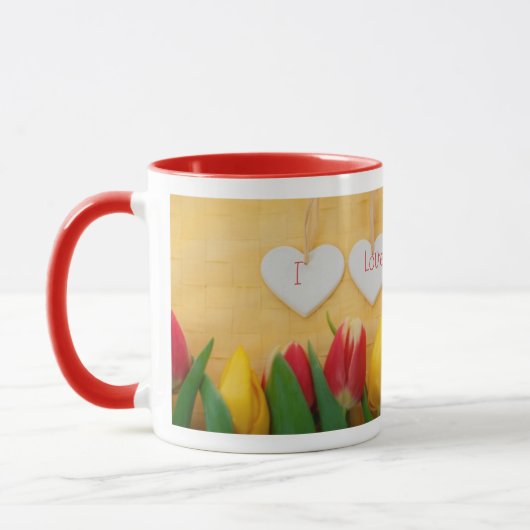 Tasse Herz und Tulips (Links)