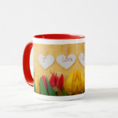 Tasse Herz und Tulips (Vorderseite Links)