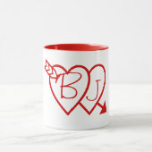 Tasse - Herzen gebunden (Zentrum)