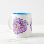 Tasse: Hibiskus Blume Zweifarbige Tasse (Vorderseite Links)