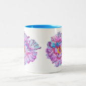 Tasse: Hibiskus Blume Zweifarbige Tasse (Mittel)