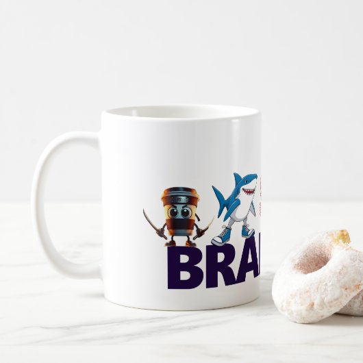 Tasse Hirnrot (Mit Donut)
