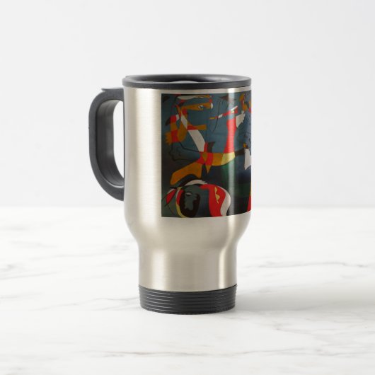 Tasse-Hirondelle Liebe (Joan Miro) (1934) Reisebecher (Vorderseite Links)