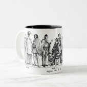Tasse historischer Kostüme (Vorderseite Links)