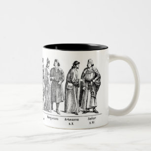 Tasse historischer Kostüme