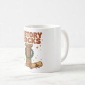 Tasse History Rocks Column Scroll Fun Coffee (VorderseiteRechts)