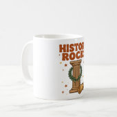 Tasse History Rocks Column Scroll Fun Coffee (Vorderseite Links)