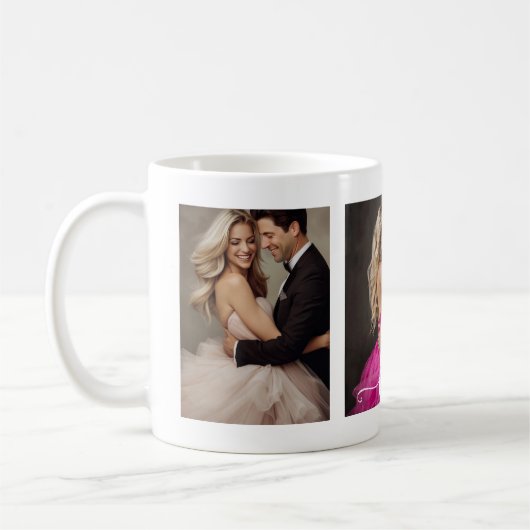 Tasse Hochzeitscouple Fotos Liebe (Links)