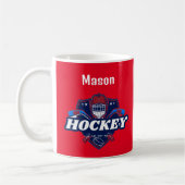 Tasse Hockey Gear - Personalisiert - Name hinzufüg (Links)