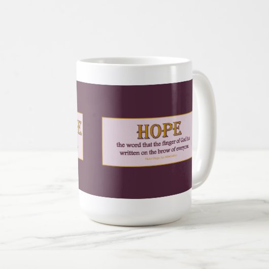 Tasse: Hoffnung Kaffeetasse (VorderseiteRechts)