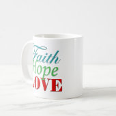 Tasse "Hoffnung und Liebe" (Vorderseite Links)