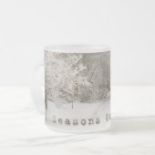 Tasse Holiday Beer Festivals Winterwald Bierglas (Vorderseite Links)