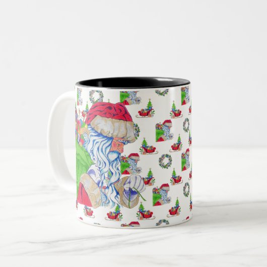 Tasse Holiday Santa (Vorderseite Links)