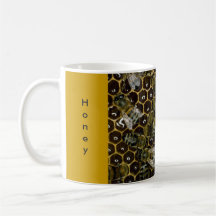 Tasse - Honig, Bienen, Honigwabe