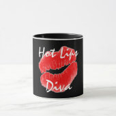 Tasse "Hot Lips Diva" - individuell einstellbar (Zentrum)