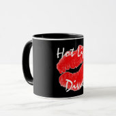Tasse "Hot Lips Diva" - individuell einstellbar (Vorderseite Links)
