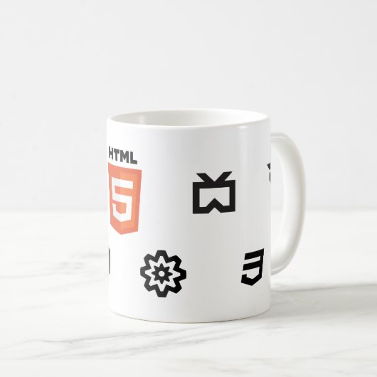 Tasse HTML5 (VorderseiteRechts)