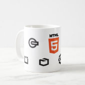 Tasse HTML5 (Vorderseite Links)
