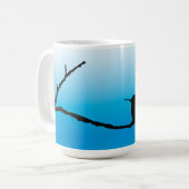 Tasse - Hummingbird-Silhouette auf blau (Vorderseite Links)