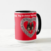 Tasse Hunde sind besser als Diamanten (VorderseiteRechts)