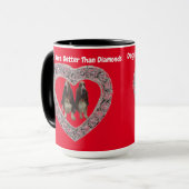 Tasse Hunde sind besser als Diamanten (Vorderseite Links)
