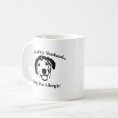 Tasse. Hundedesign Kaffeetasse (Vorderseite Links)