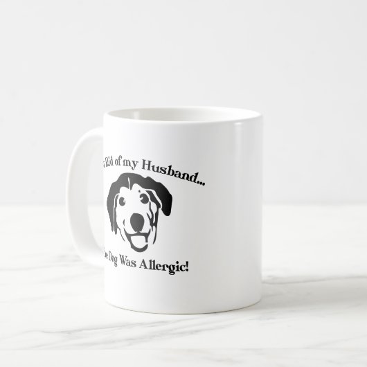 Tasse. Hundedesign Kaffeetasse (Vorderseite Links)