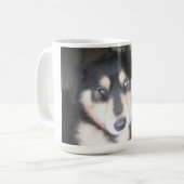 Tasse Husky Ein blaues Auge ein braunes Auge (Vorderseite Links)