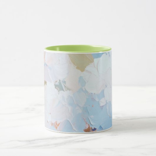 Tasse, Hydrangea Abstrakte Aquarellbilder Tasse (Zentrum)