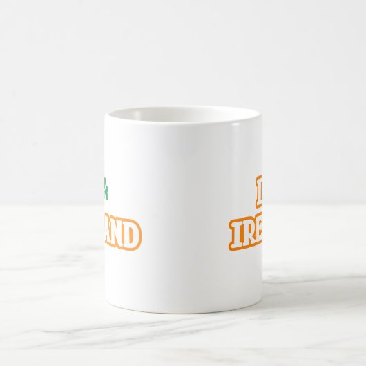 Tasse "I [KLEEBLATT] IRLAND" (Mittel)