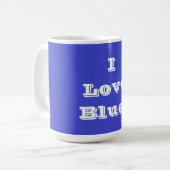 Tasse I Liebe Blau (Vorderseite Links)