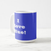 Tasse I Liebe Blau (Vorderseite Links)