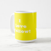Tasse I Liebe Gelb (Vorderseite Links)