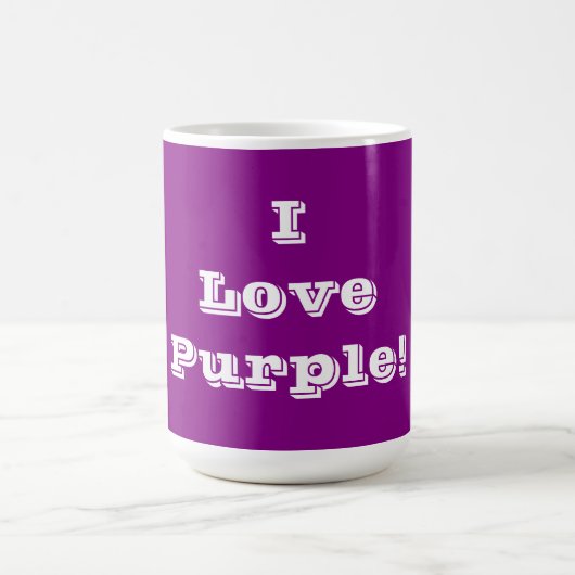 TASSE I LIEBE LILA (Mittel)
