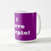 TASSE I LIEBE LILA (VorderseiteRechts)