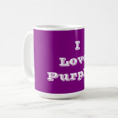 TASSE I LIEBE LILA (Vorderseite Links)